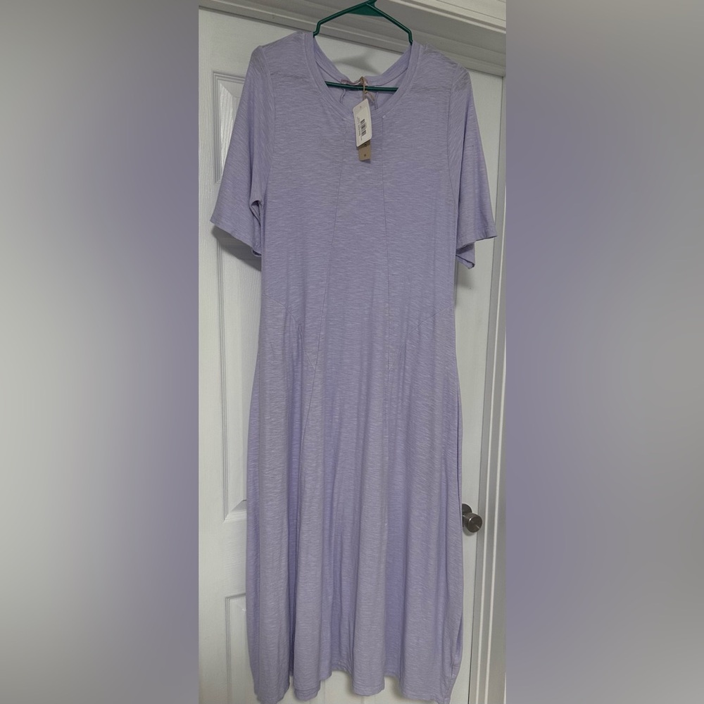 Cut Loose Levandula Midi Dress Lavender Short Sleeve Dress NWT size M